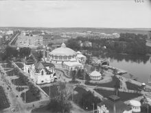 Stockholmsutställningen 1897. Vy mot norr