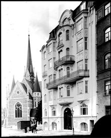 Oscarskyrkan och Fredrikshovsgatan 5