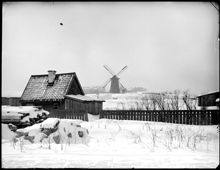 Eriksbergsområdet med kvarnen i fonden
