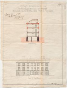 Skola för barn med intellektuell funktionsnedsättning - ritningar till "Skolan för sinnesslöa barn" 1875-1878 
