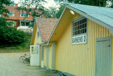 Barnens ö: Centralbryggan och Sjöbo i bakgrunden