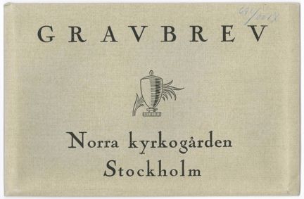 Gravbrev över medlemmarna i Andrées polarexpedition