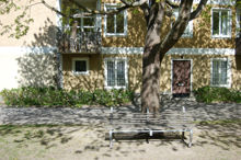 Parkbänk i Hökarängen