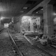 Tunnelbaneolycka vid Rådmansgatan 1959