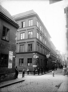 Klara Norra Kyrkogata 13, i hörnet av Bryggargatan - Klara Norra Kyrkogata
