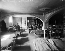 Slottet, västra valvet, 2 komp. logement under mobiliseringen 1914