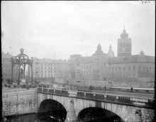 Norrbro med Gustav Adolfs Torg under Gustav II:s Adolfsjubiléet
