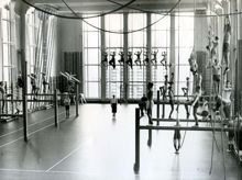 Forsgrenska gymnastikhallen: Lektion pågår