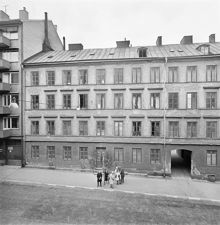 Linnégatan 55 - 57, gatufasad