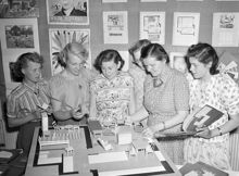 Heminredningslektion i Eriksdals folkskola