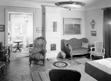 Lilla Hornsberg. Interiör från familjen Bedingers hem