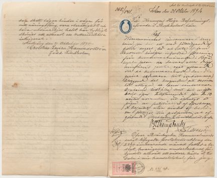 Skrivelse till Länsstyrelsen.