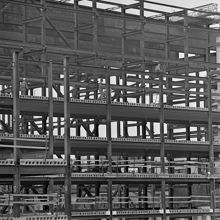 Brunkebergstorg 7. Byggnadsarbete i f.d. kv. Frigga, nu kv. Skansen