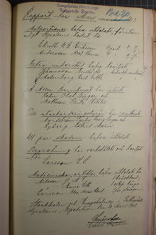 Bidrag till fattiga - rapport från Kungsholms församlings fattigvårdsstyrelse 1903