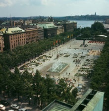 Kungsträdgården sedd från NK:s takterrass