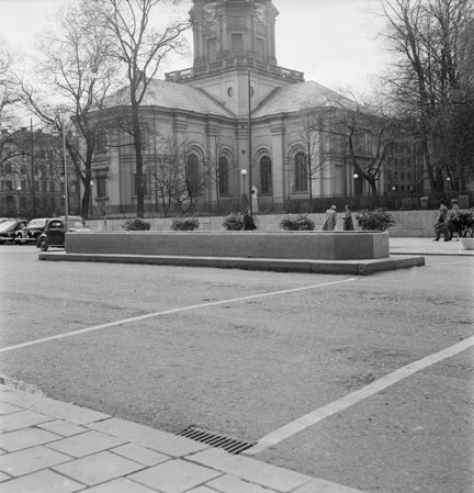 Sveavägen vid Adolf Fredriks kyrka