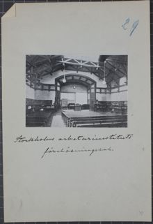 Stockholms Arbetareinstituts föreläsningssal