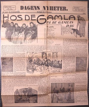 Tidningsartikel i Dagens Nyheter om De gamlas dag