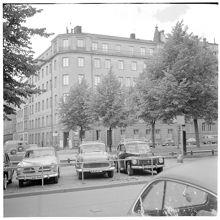 Hörnet Valhallavägen 120, Nybrogatan 91 sett från Valhallavägen