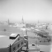 Utsikt mot Riddarholmen och Kornhamnstorg från Söder Mälarstrand