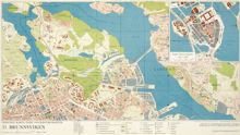 Karta "Brunnsviken" år 1971