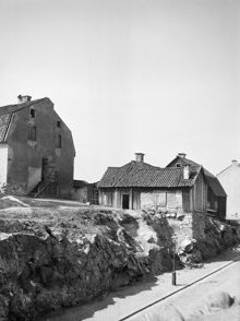 Östgötagatan 54, rivet 1907. Nuv. Östgötagatan 76, kv. Metspöet