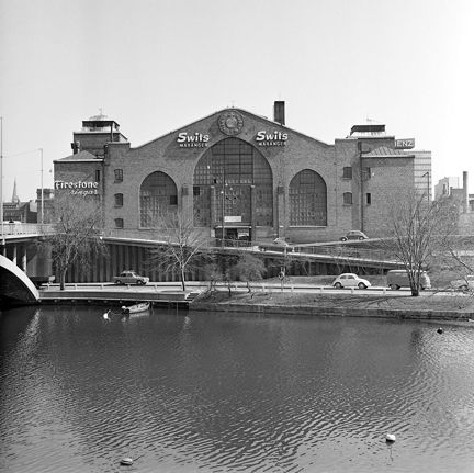 Centralsaluhallen från väster. Nu Kungsbron 23, kv. Blekholmen