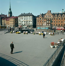 Slussterrassen mot Gamla Stan