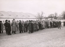 Kristinebergs Idrottsplats invigs. En förväntansfull folkmassa, 25 maj 1933