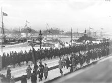 Skeppsbron, Oscar II:s begravningsprocession