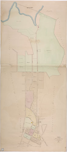 1849 års karta över Johannes församling
