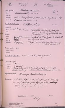 8-åriga Harriet sjuk i difteri - 1932