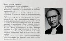Johan Wiktor Johnsson. Ledamot av stadsfullmäktige 1942-1966