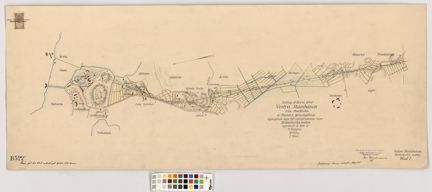 Karta över järnvägsområdet mellan Liljeholmen och Västberga.