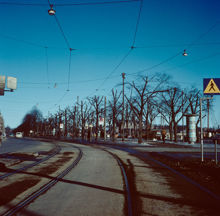 Strandvägen österut från Skeppargatan