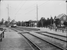Örbygränsen, hållplats för spårvagn
