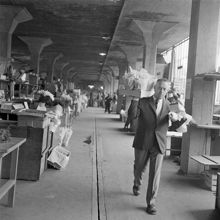 Interiör från blomförsäljningen Centralsaluhallen