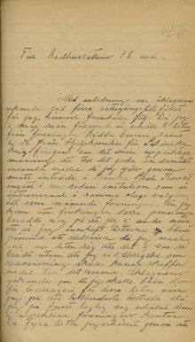 Brev till Rådhusrätten 1921 (Karl Johan Lidberg)