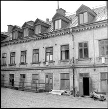 Kvarteret Täppan. Västra längan på inre gård. Hus B