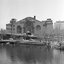 Centralsaluhallen från väster. Nu Kungsbron 23, kv. Blekholmen