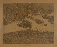 Panorama över Stockholm