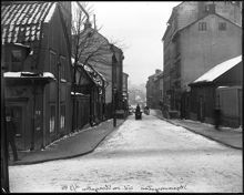 Styrmansgatan söderut från Storgatan vintertid