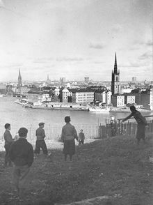 Riddarholmen sedd från Mariaberget