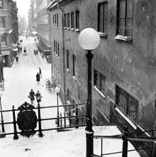 Trappa vid Tunnelgatan mot Sveavägen