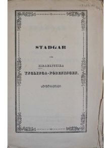 Israelitiska Ynglingaföreningen – medlemsstadgar 1841