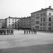 Svea Artilleriregemente. Officerare vid paradering