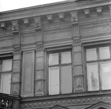 Storgatan 14-16. Detaljer av fasaden