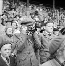 Stadion. En liten amatörfotograf