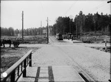 Enskedefältet, hållplats för spårvagn