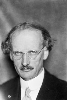 Porträtt av Auguste Piccard, schweizisk fysiker